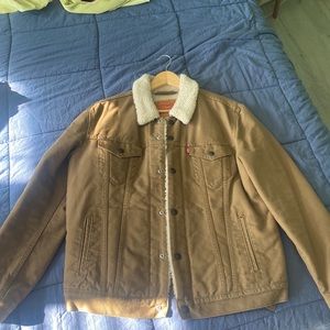 Levi’s canvas Sherpa trucker jacket